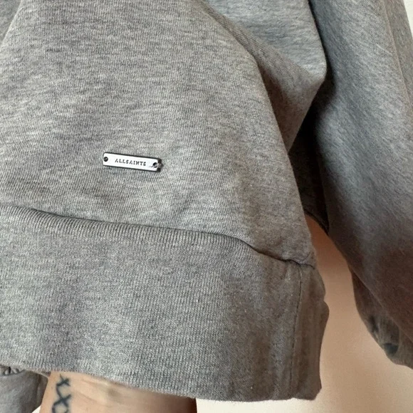 NWOT AllSaints Grey Artia Hoodie Size Small - Picture 7 of 15